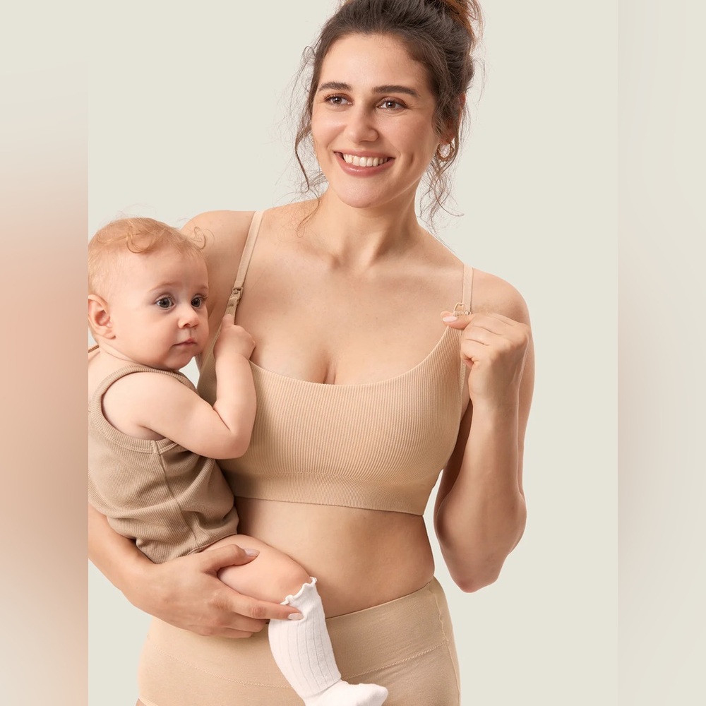 Ribbed Scoop Nursing Bralette